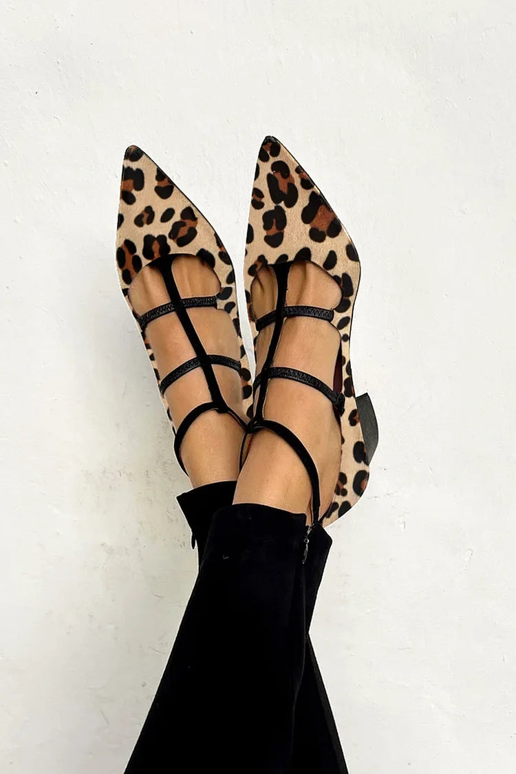 Leopard-print heels