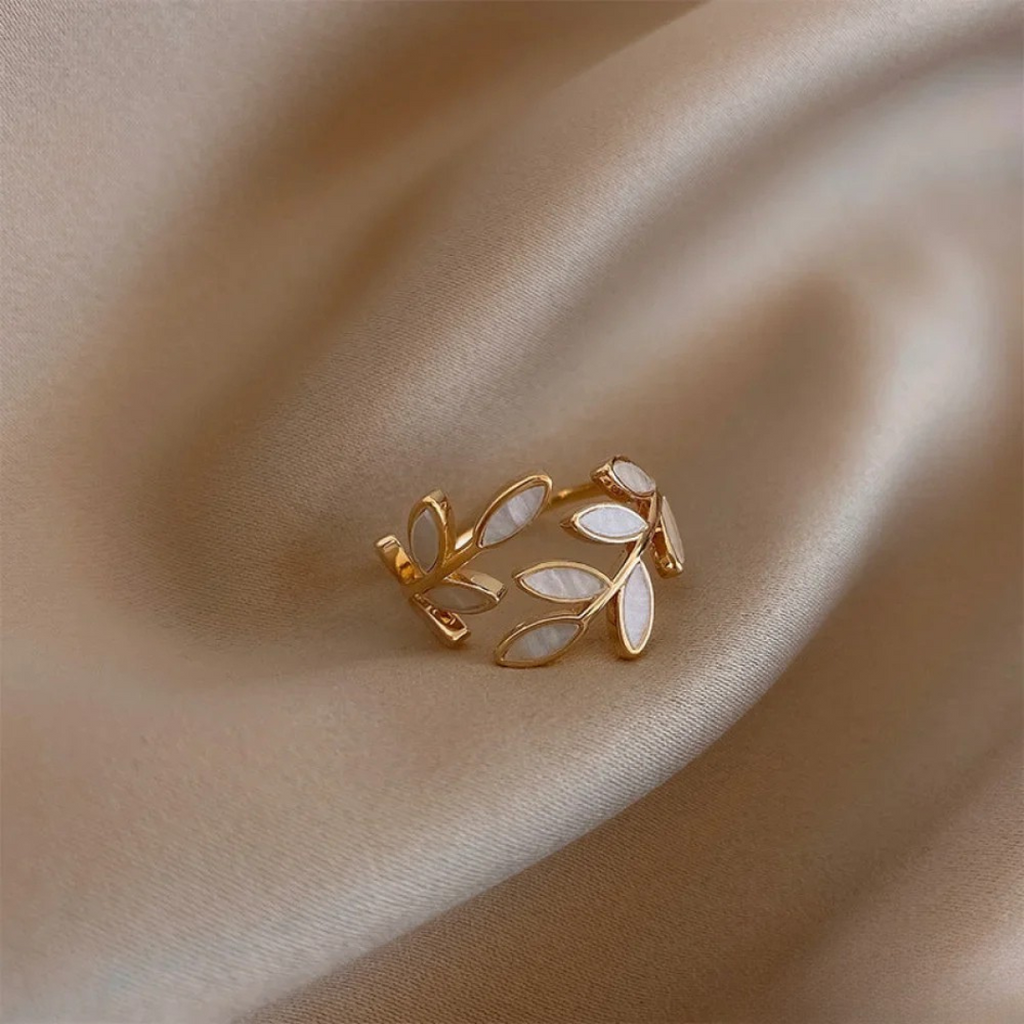Adjustable Ring | Opal & Gold