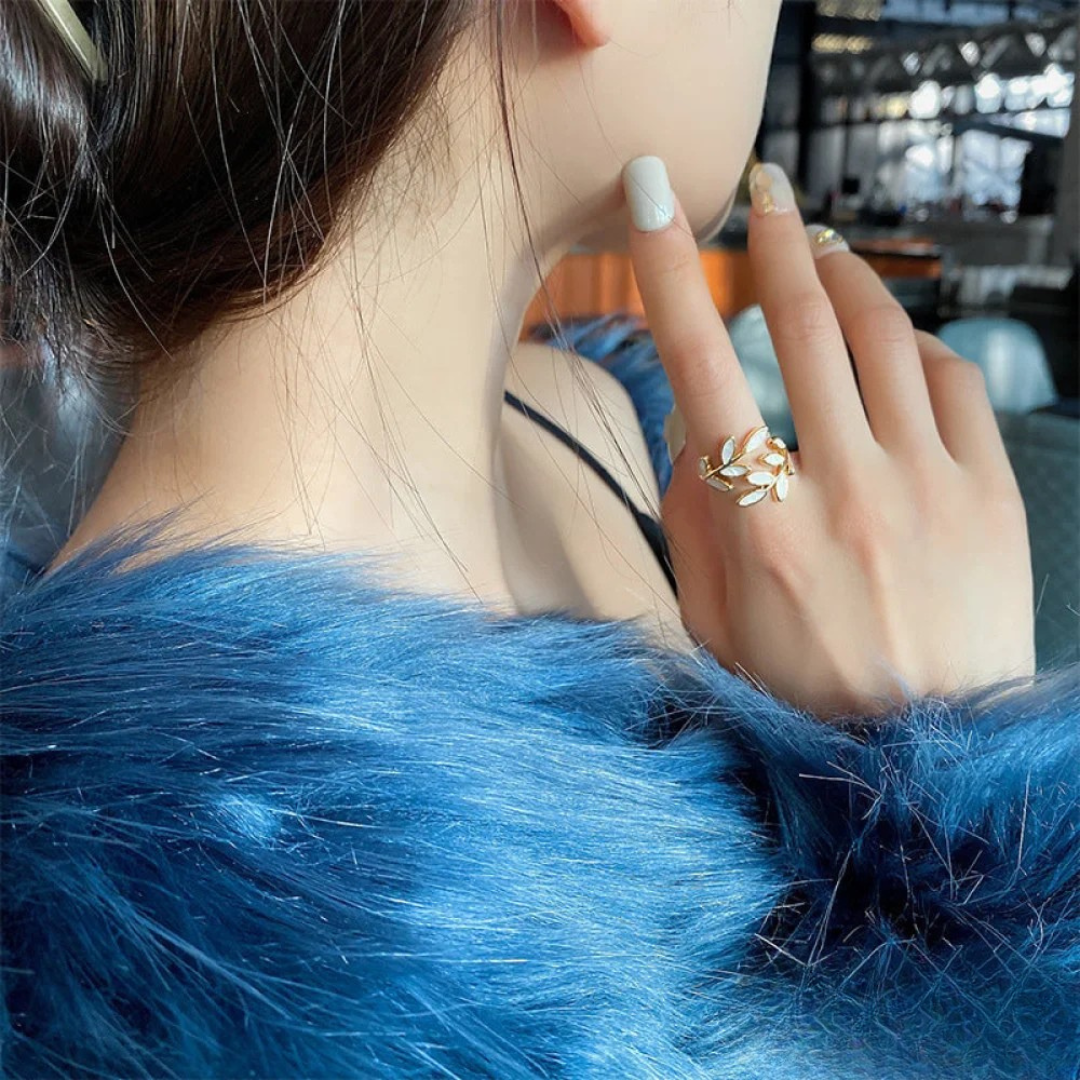 Adjustable Ring | Opal & Gold
