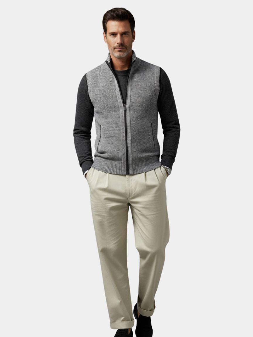 Viretti - Elegant Full-Zip Vest