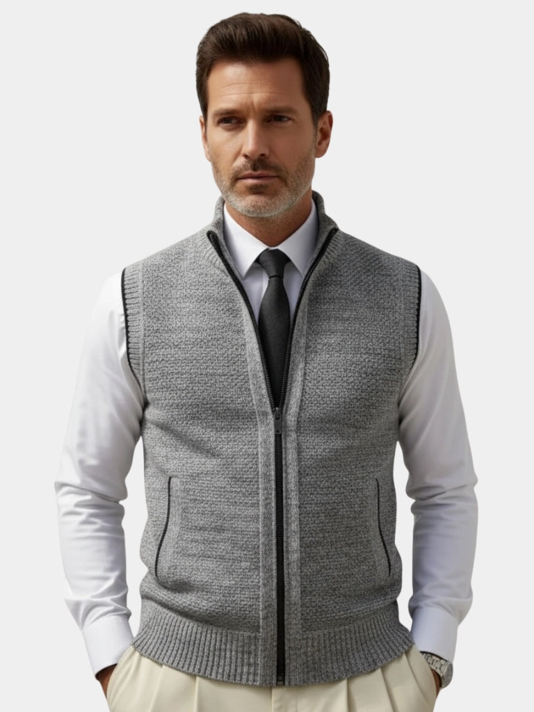 Viretti - Elegant Full-Zip Vest