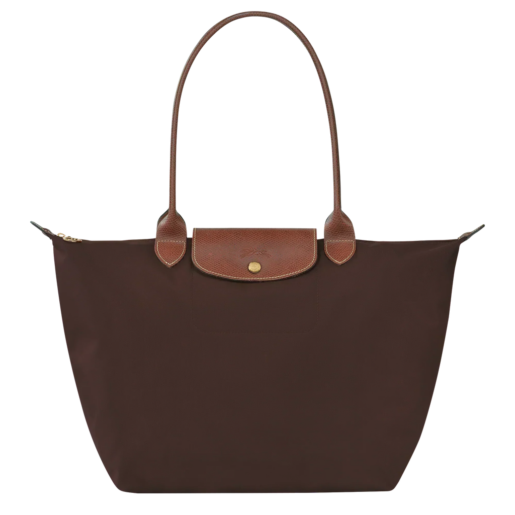 Lether Bag — Large Foldable Tote Bag, Brown