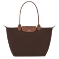 Lether Bag — Large Foldable Tote Bag, Brown