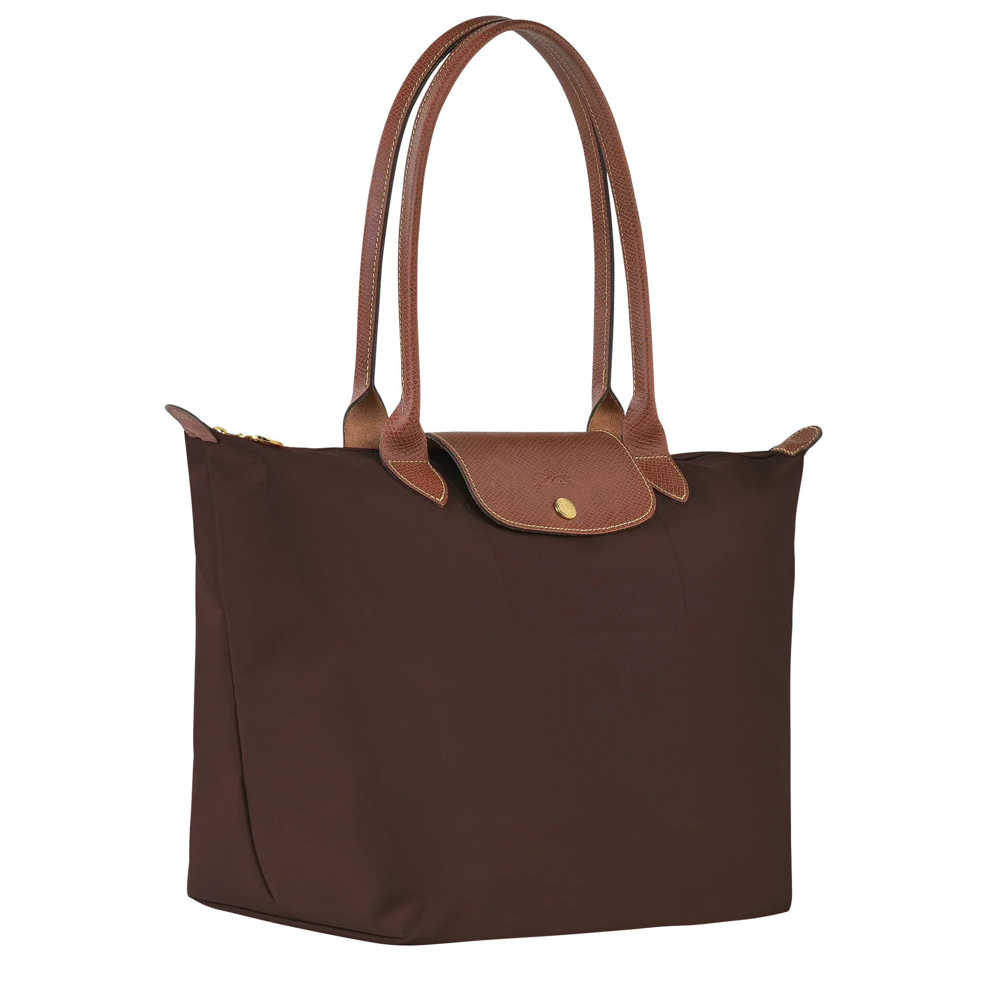 Lether Bag — Large Foldable Tote Bag, Brown