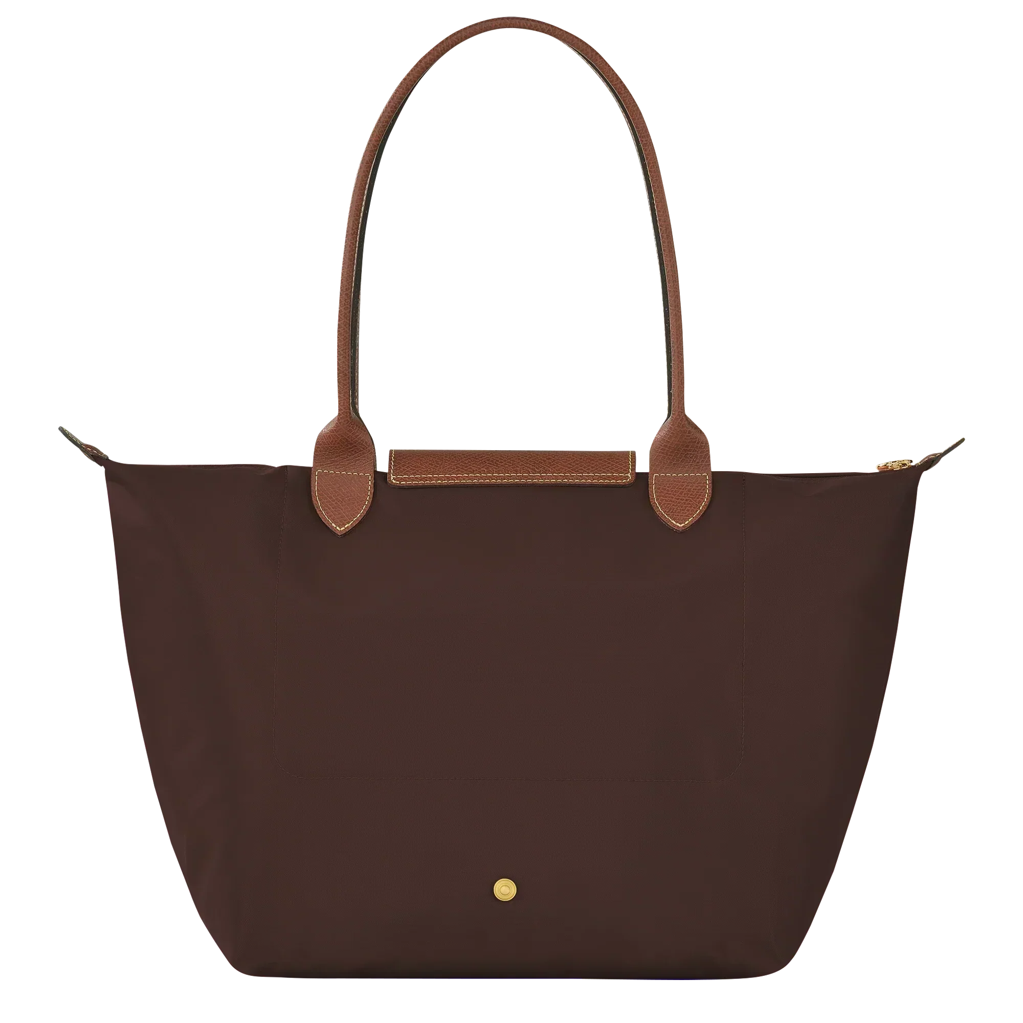 Lether Bag — Large Foldable Tote Bag, Brown