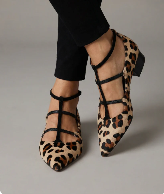 Leopard-print heels
