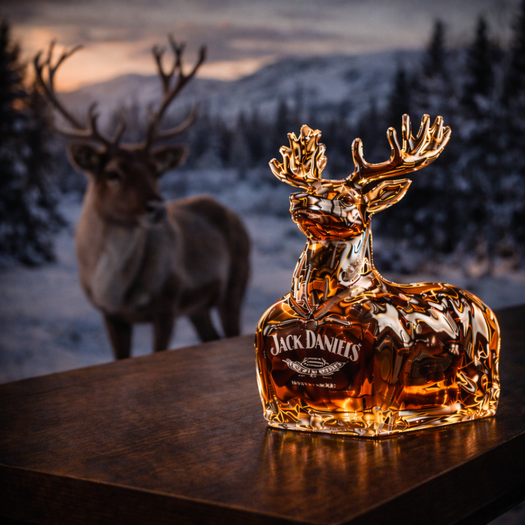 Whisky Bottle - Reindeer Edition