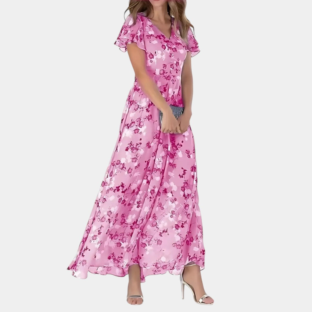 Camélia | Robe Glamoureuse Flatteuse pour le Ventre