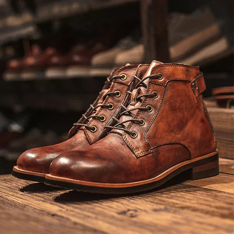 Sierra - Men's Leather Ankle Boots