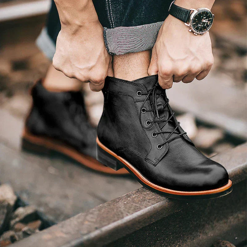Sierra - Men's Leather Ankle Boots