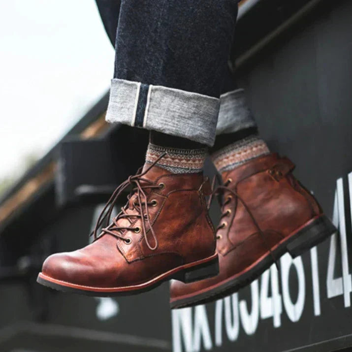 Sierra - Men's Leather Ankle Boots